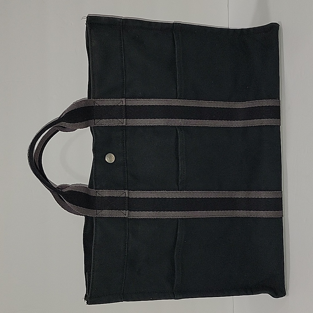 Hermès Large Fourre Tout Tote in Distressed Navy (HMXX0043) with COA